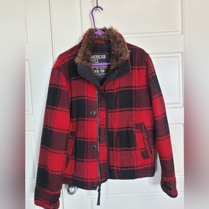 American eagle‎ Buffalo plaid coat